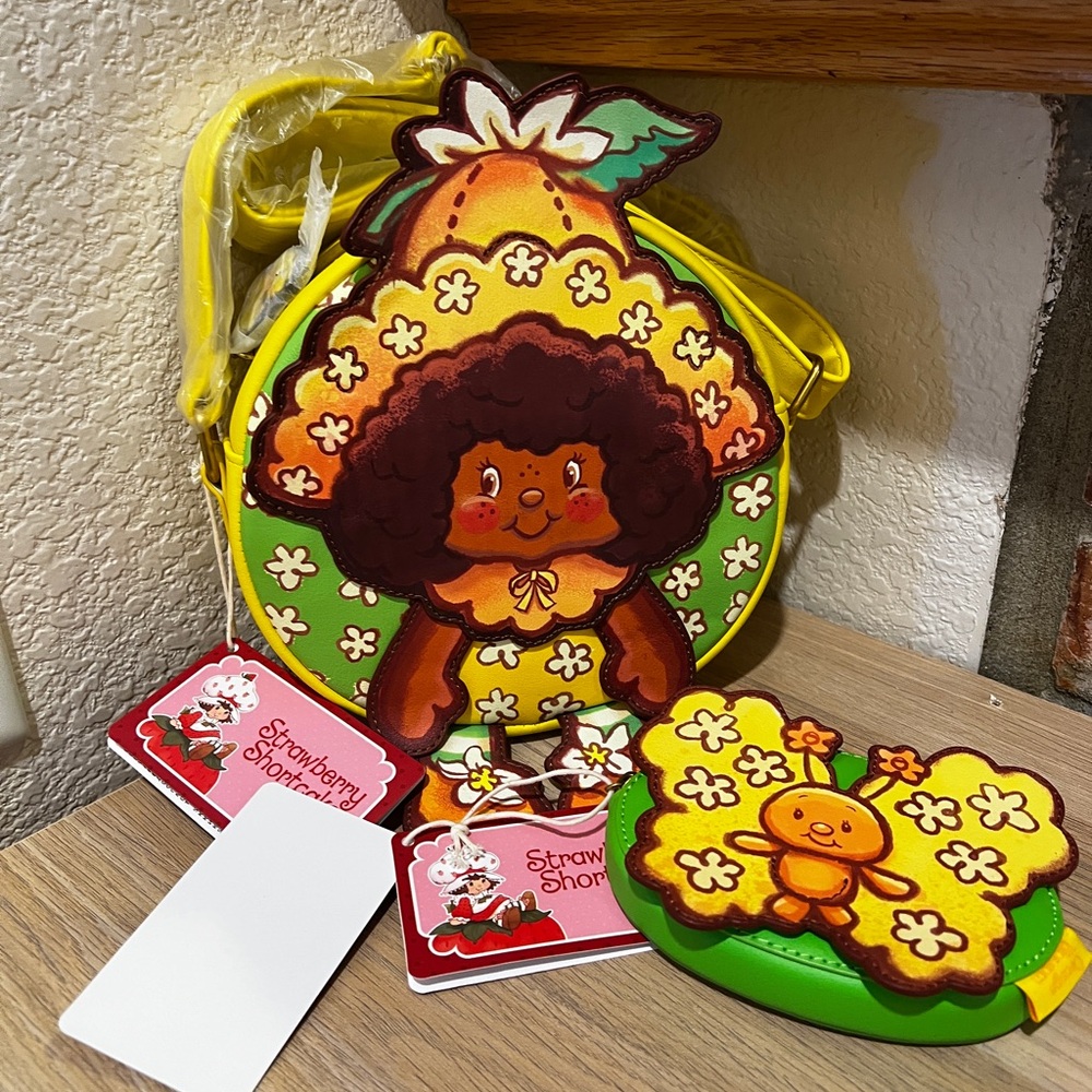 Loungefly Strawberry Shortcake Orange Blossom Crossbody Bag & Marmalade Wallet